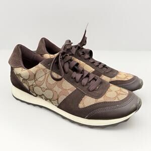 Coach Monogram Mason Sneakers | Canvas & Suede Low-Top Capsule Staple | Y2K EUC